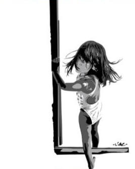 Girl in frame