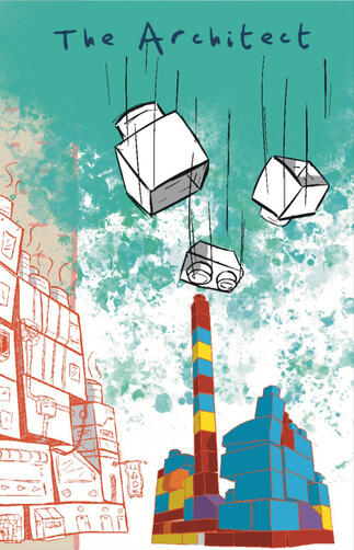The Architect - A zine inspired by the Lego constructions of 4yr old, transformed into a cyberpunk city. We build, we destroy, and in that, I see the ephemeral nature of all things—especially cities